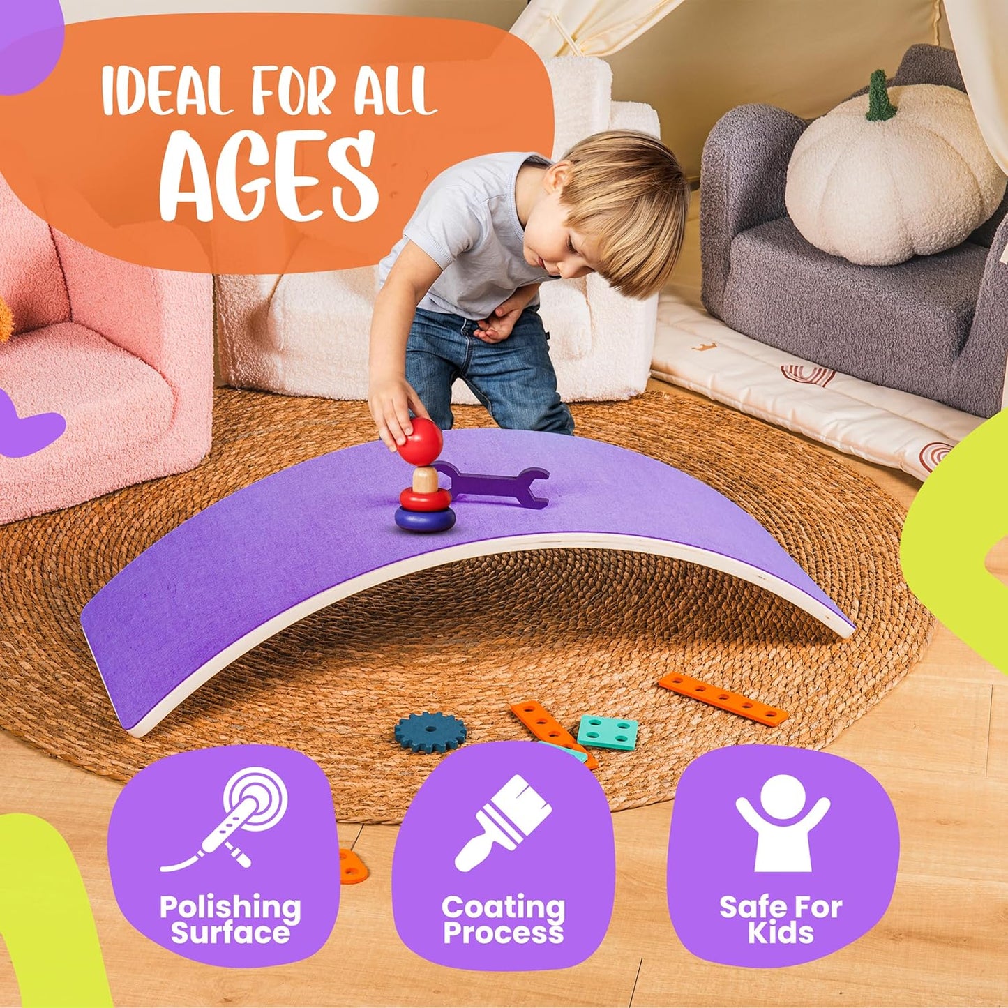Ultimate Wooden Wobble Balance Board