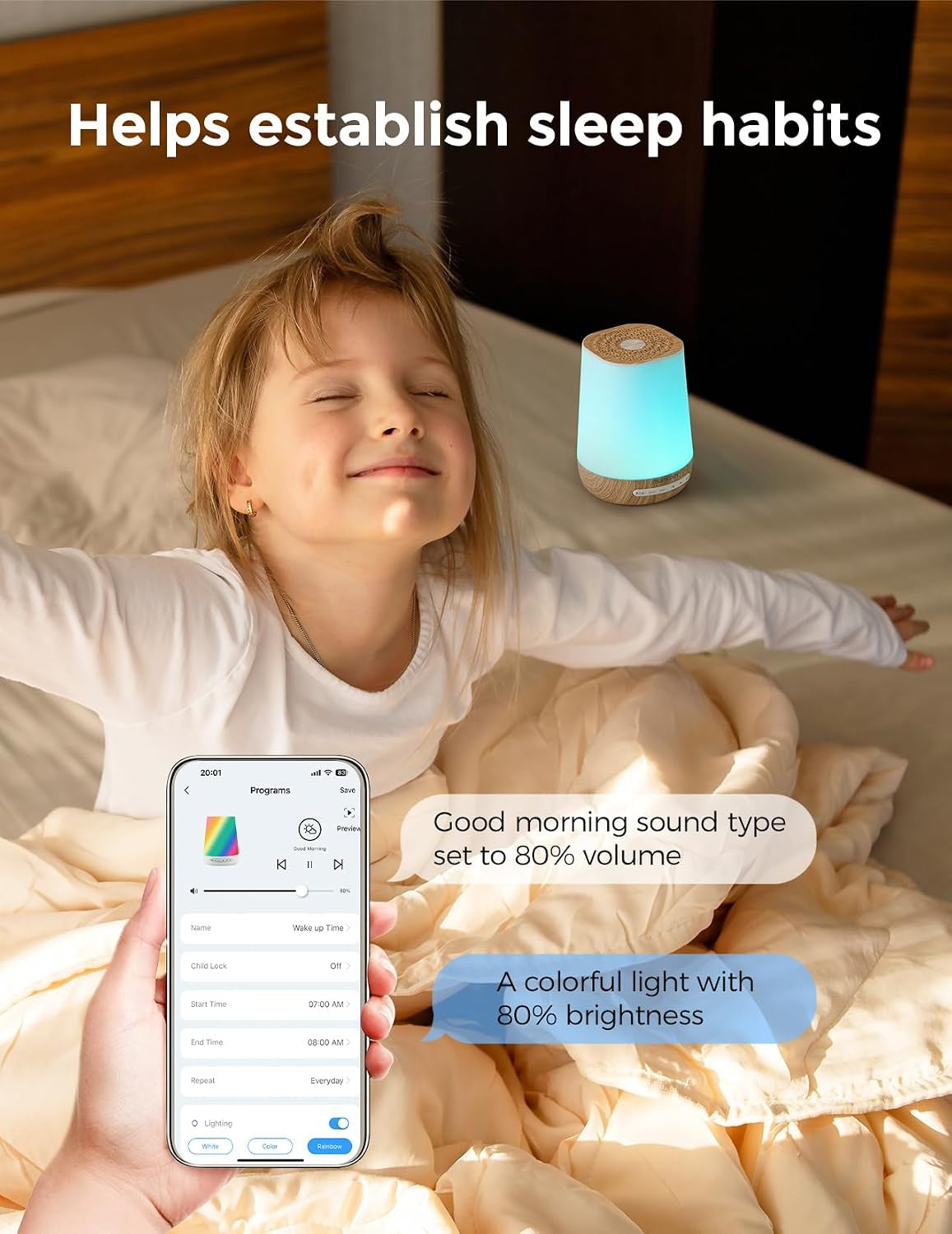 Smart White Noise Machine App Control