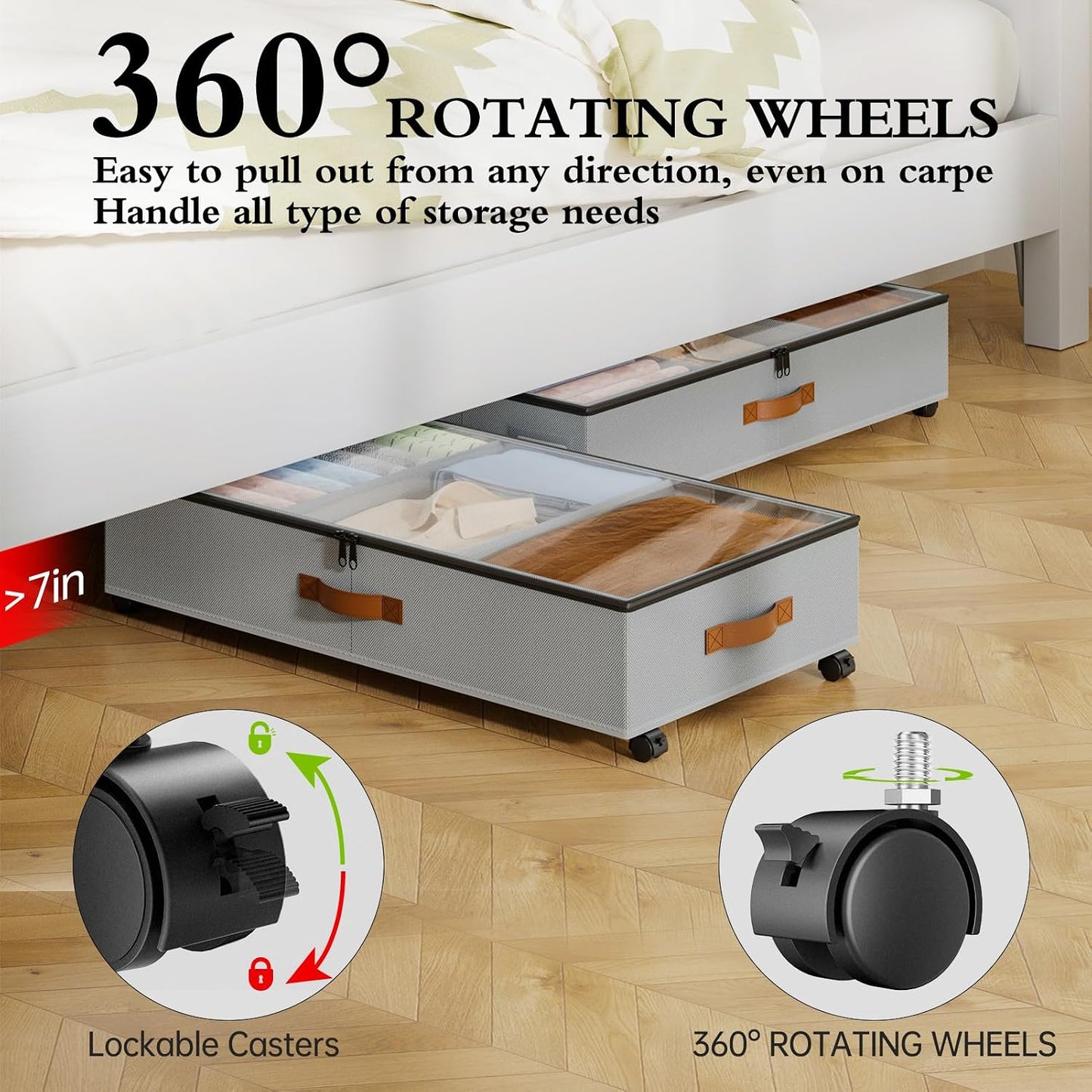Rolling Under-Crib Storage Drawer – Smart Nursery Organizer