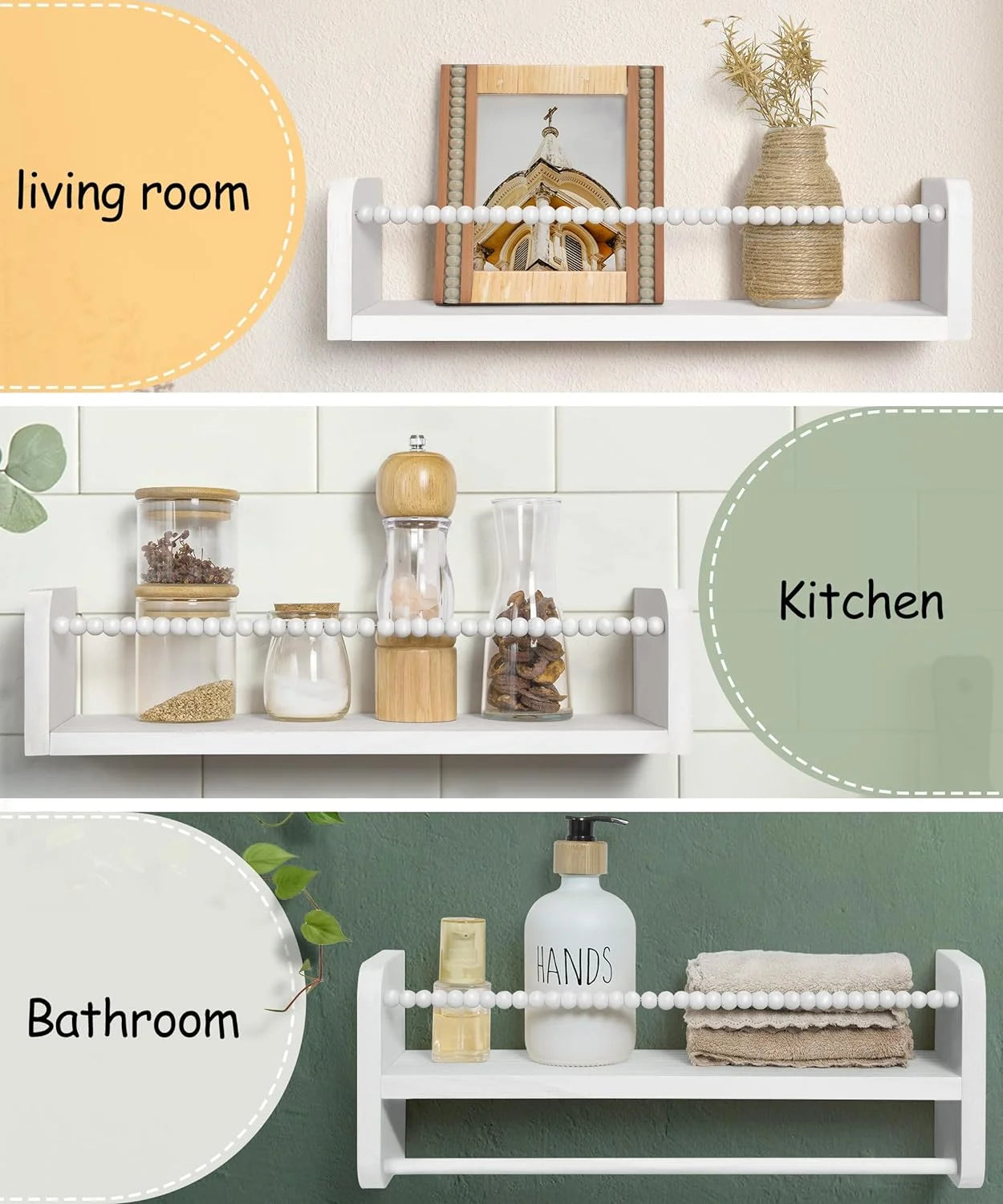 Nursery Floating Shelves Set of 3