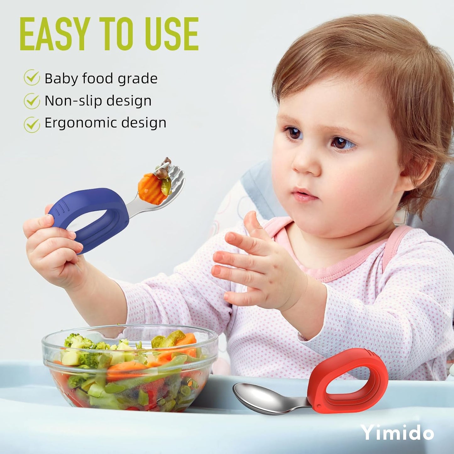 Lillycare Toddler Self-Feeding Utensil Set