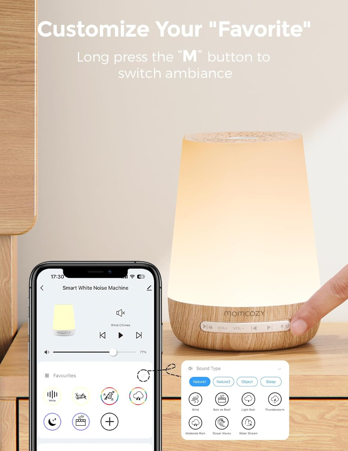 Smart White Noise Machine App Control
