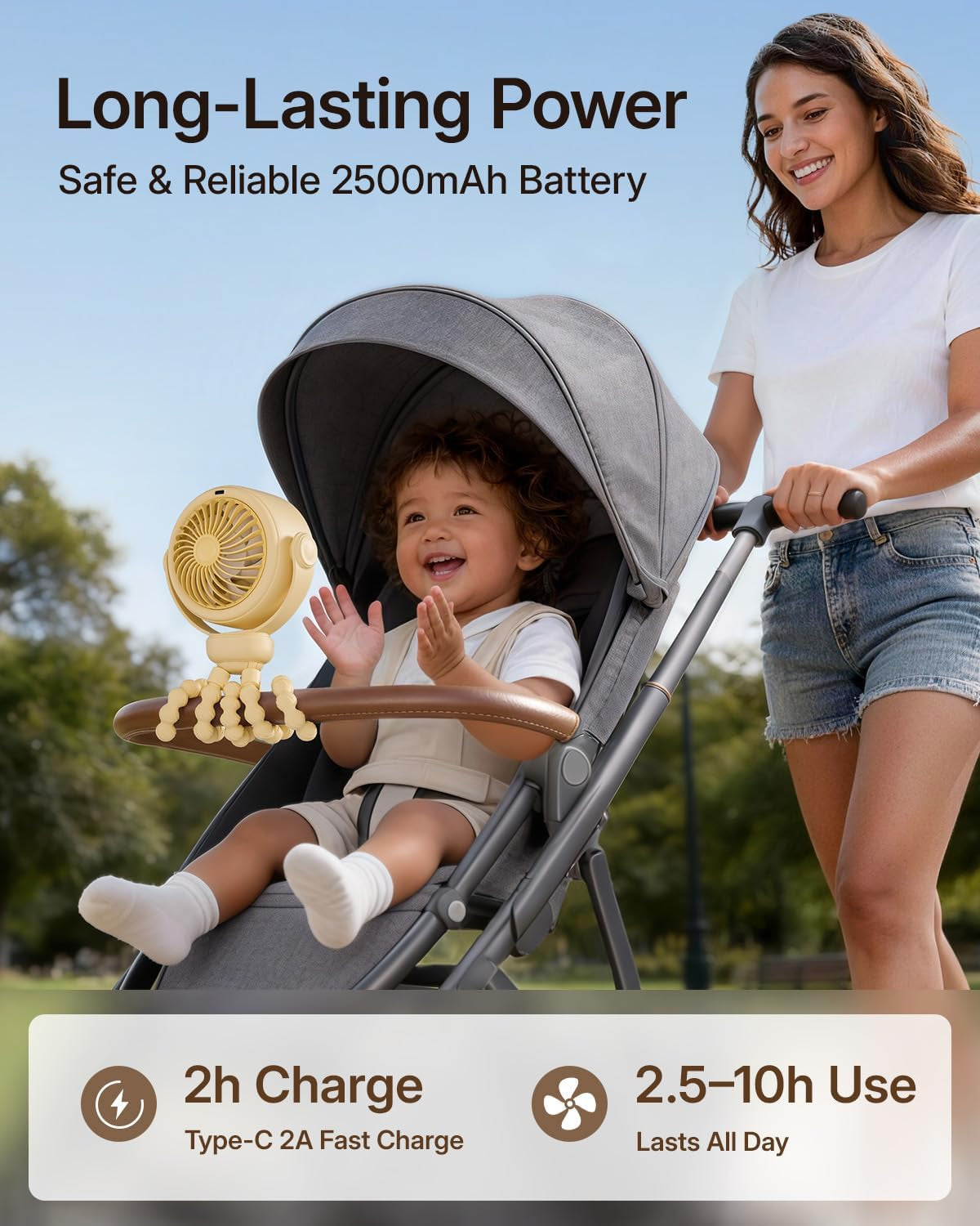 Portable Stroller Fan