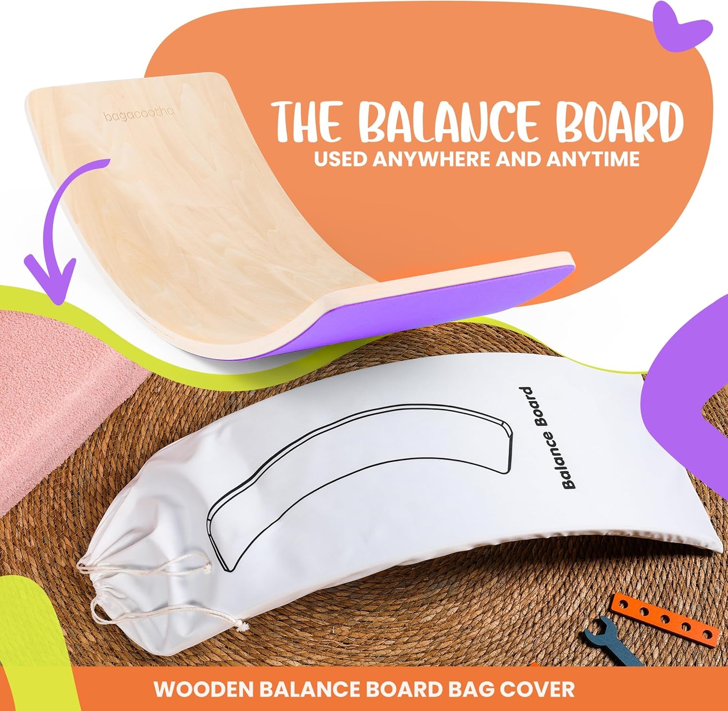 Ultimate Wooden Wobble Balance Board