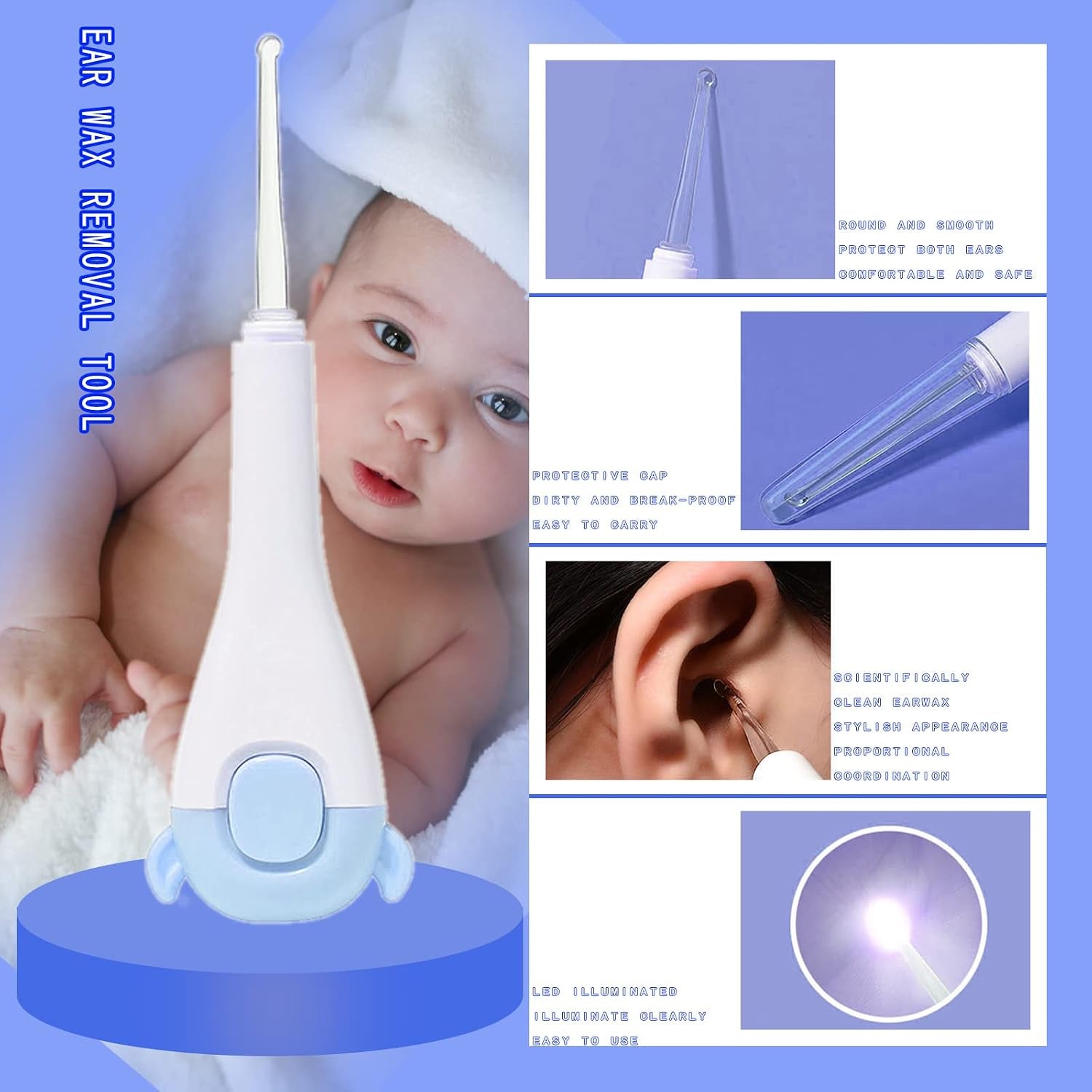 Baby Grooming Kit 10-In-1 (Blue)