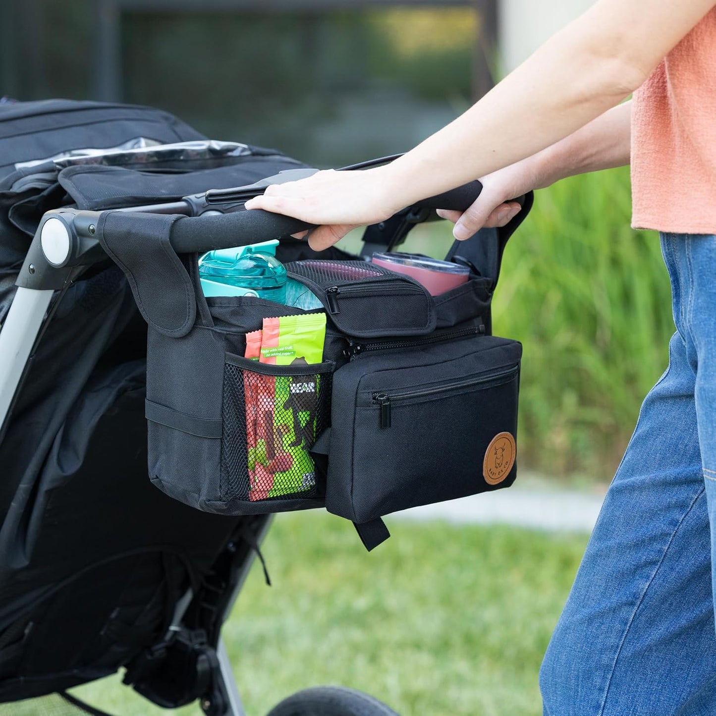 Universal Stroller Organizer with Insulated Cup Holders