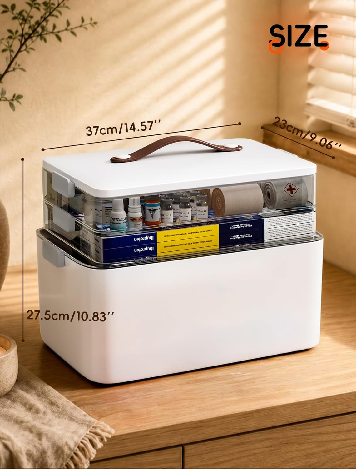 3-Tier Medicine Organizer Box