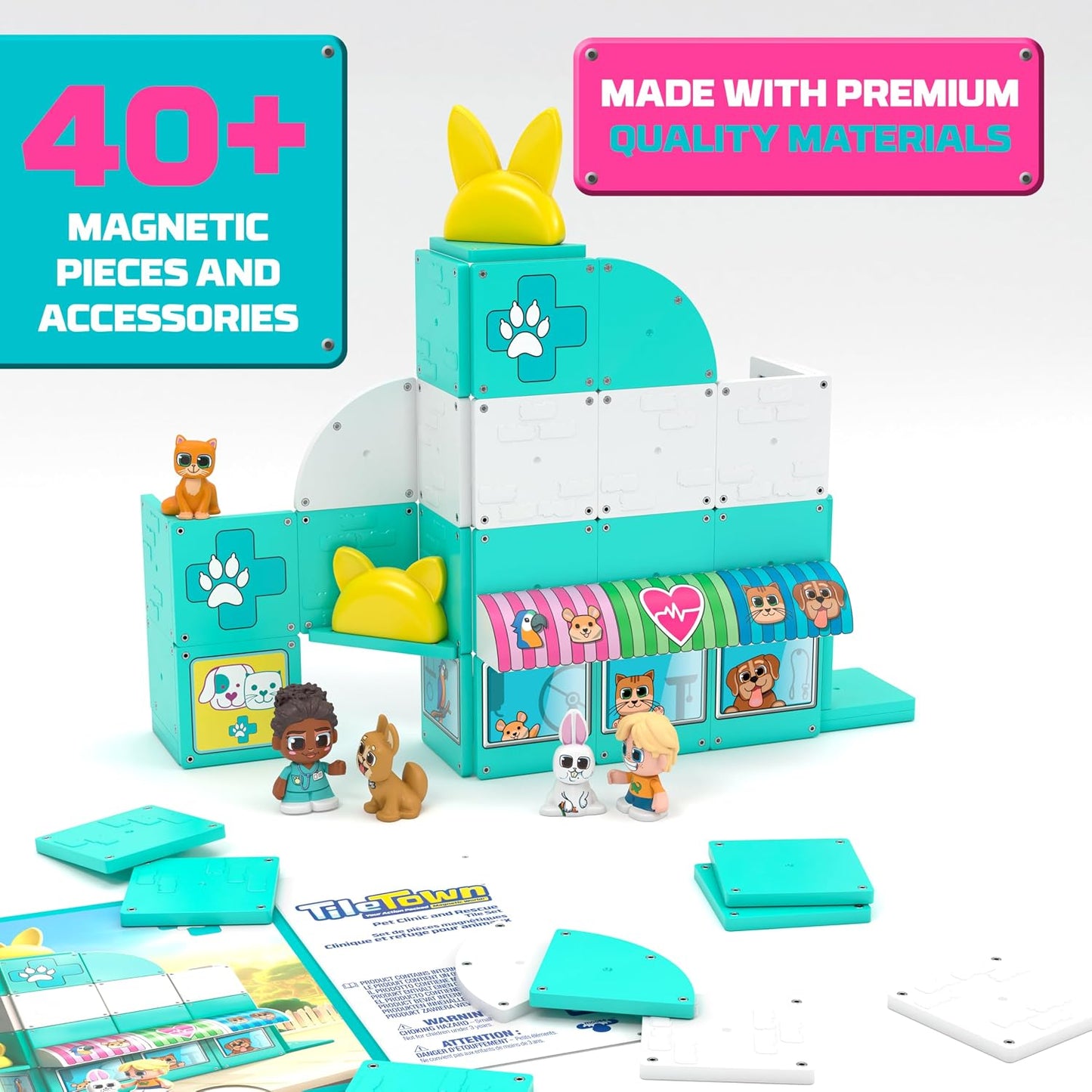 Pet Vet Magnetic Tiles Set
