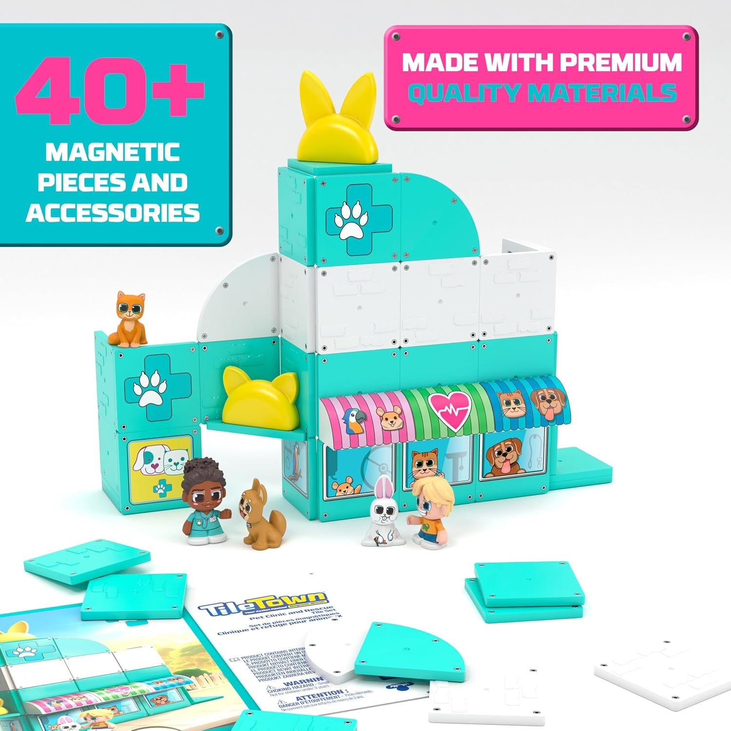 Pet Vet Magnetic Tiles Set