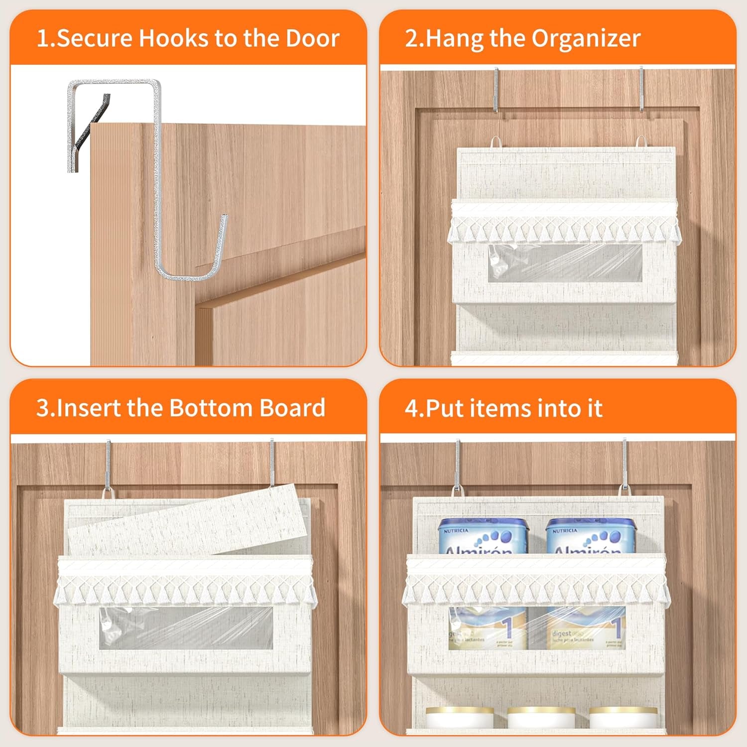 Boho 5-Tier Over-The-Door Organizer