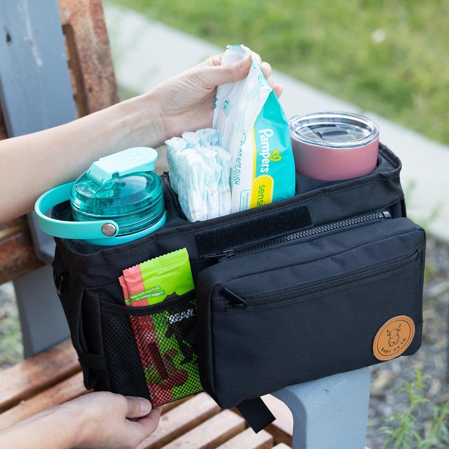 Universal Stroller Organizer with Insulated Cup Holders