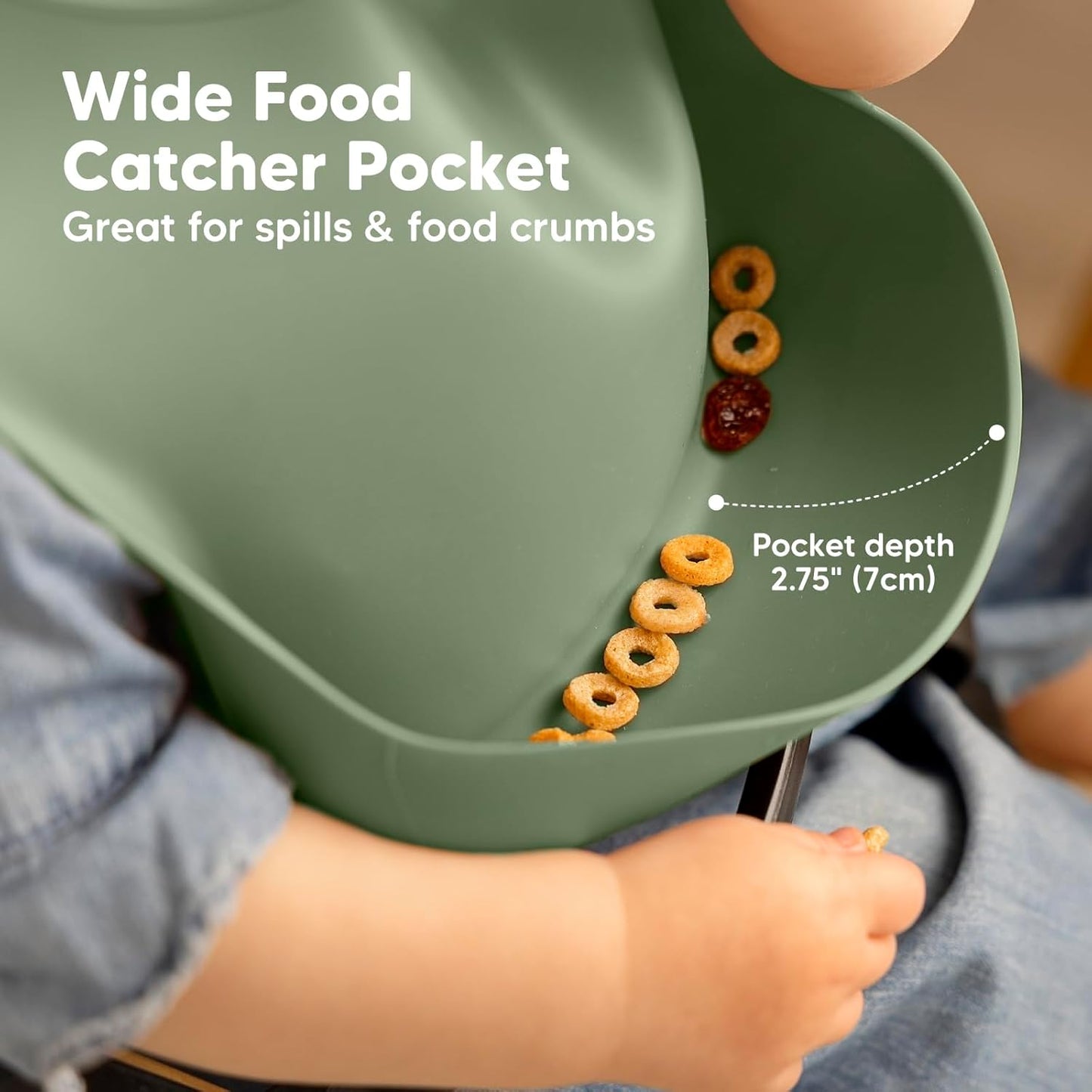 2-Pack Silicone Bibs