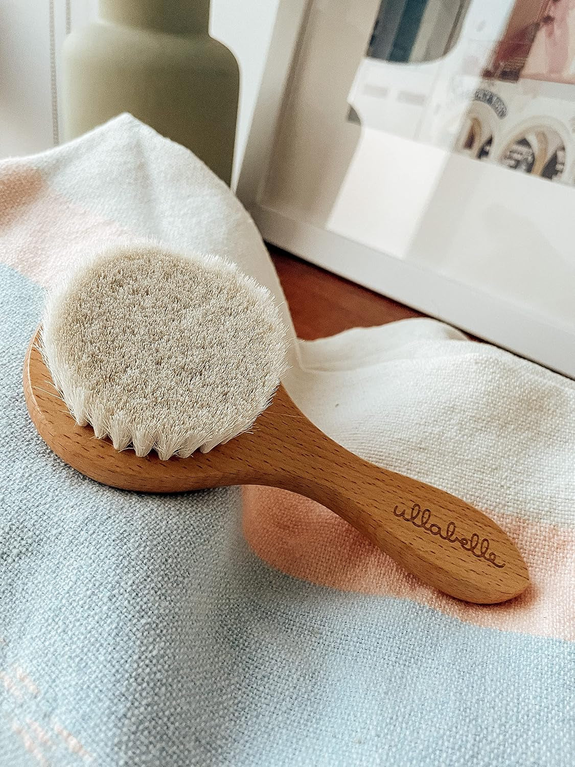 3-Piece Wooden Baby Hair Brush and Comb Set