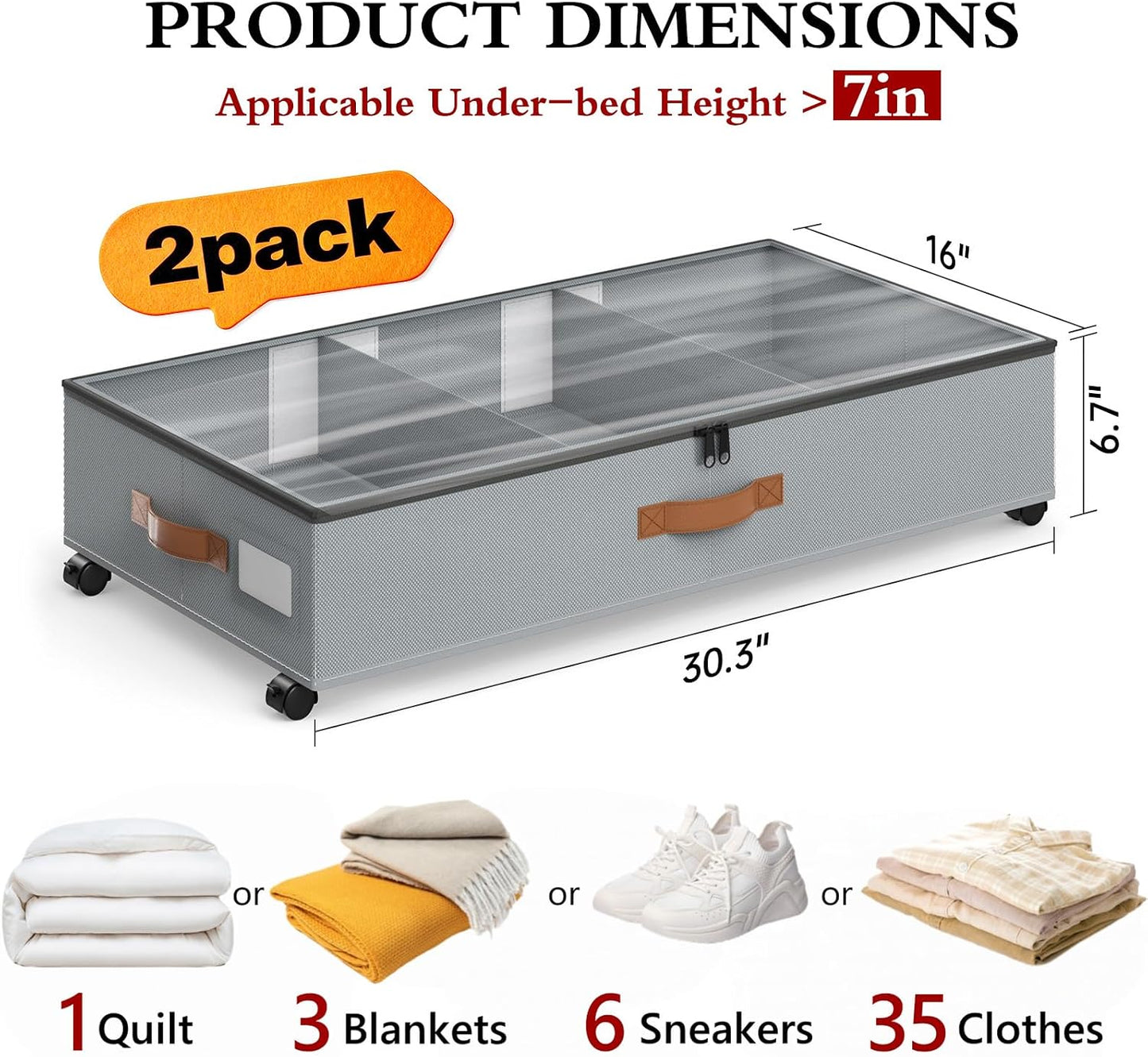 Rolling Under-Crib Storage Drawer – Smart Nursery Organizer