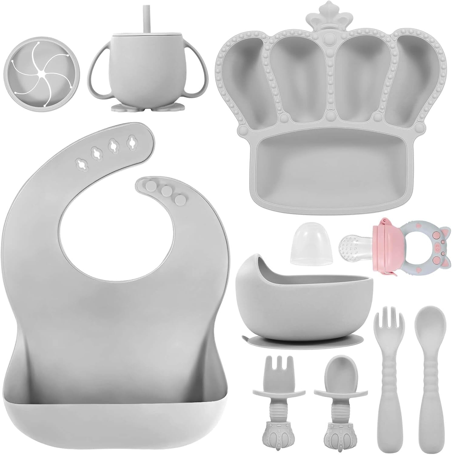 Silicone Baby Feeding Set 10 Pcs