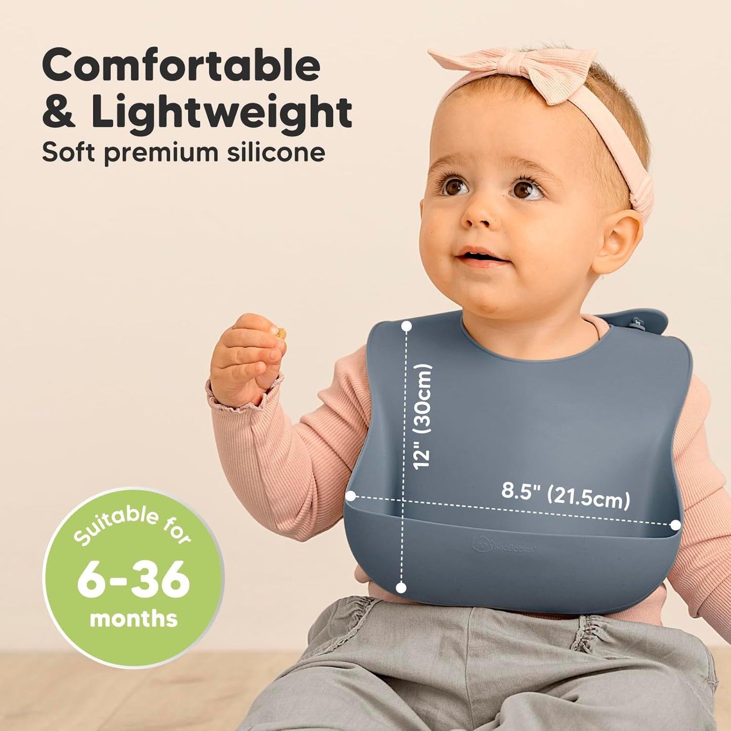 2-Pack Silicone Bibs