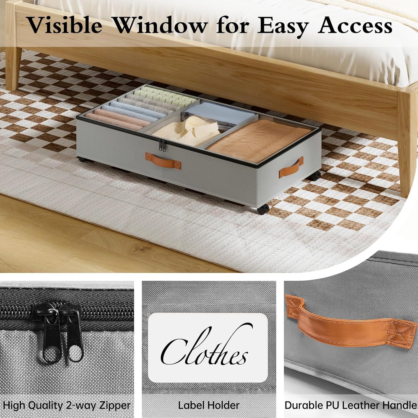 Rolling Under-Crib Storage Drawer – Smart Nursery Organizer