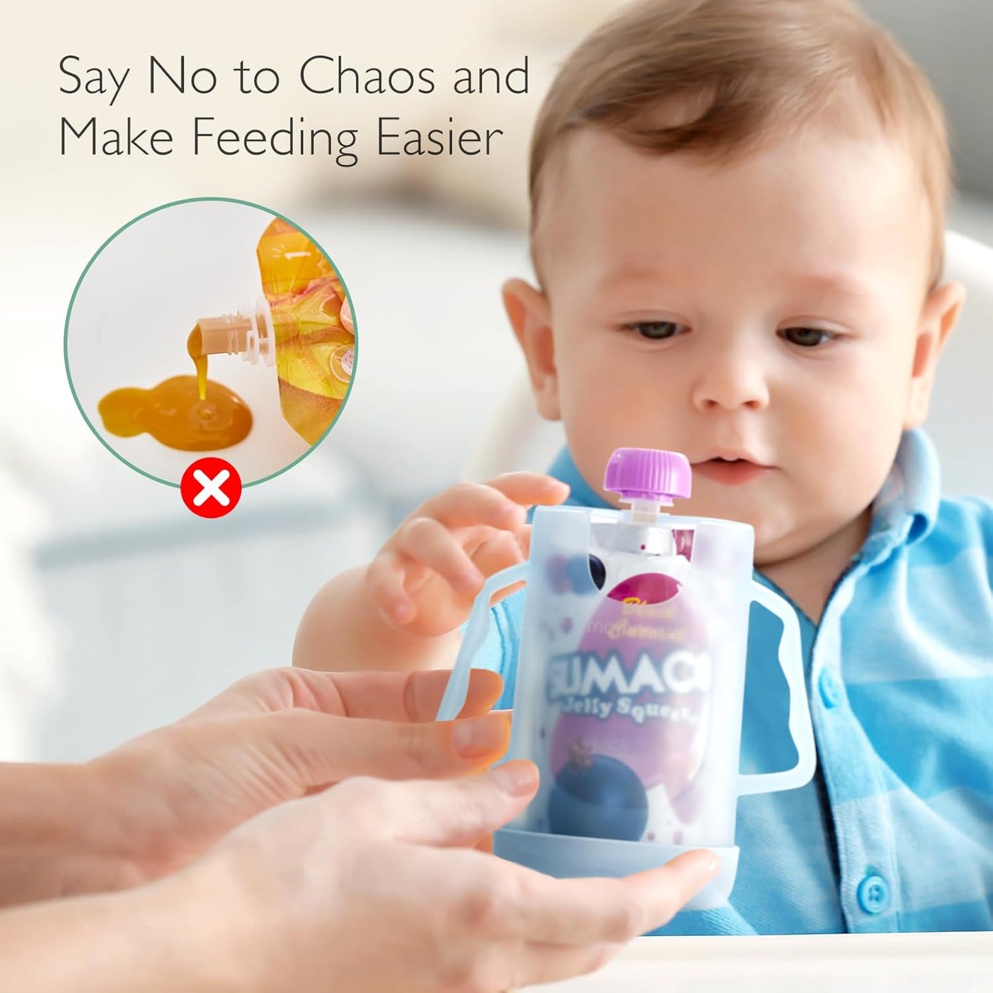 No-Squeeze Baby Pouch Holder 2-Pack