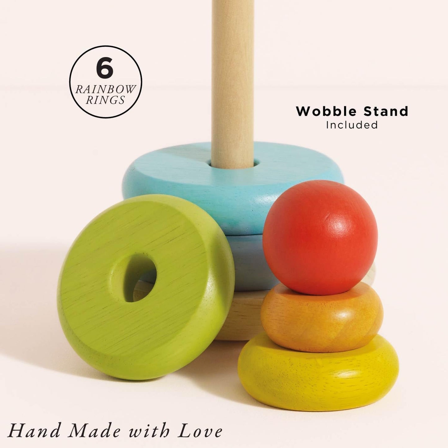 Wooden Rainbow Stacker