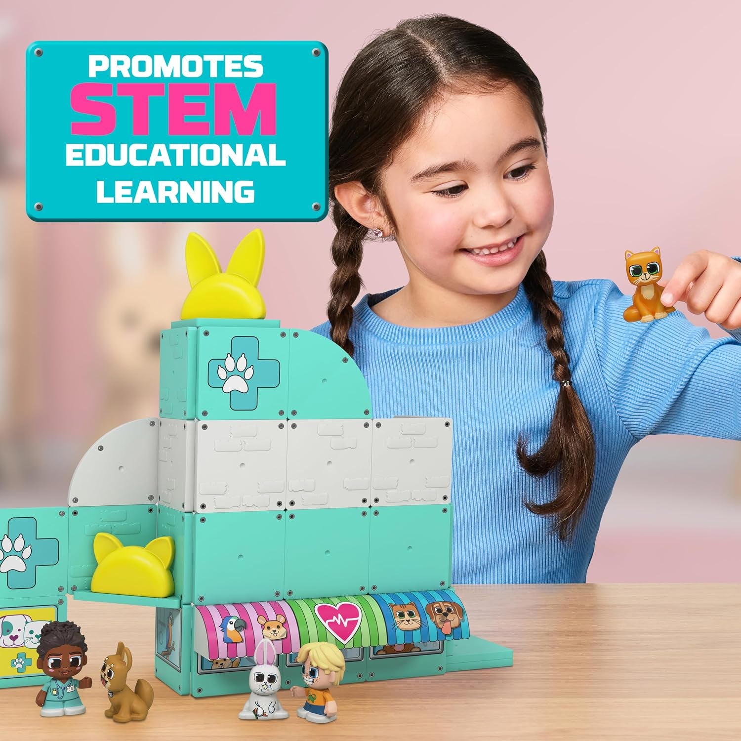 Pet Vet Magnetic Tiles Set
