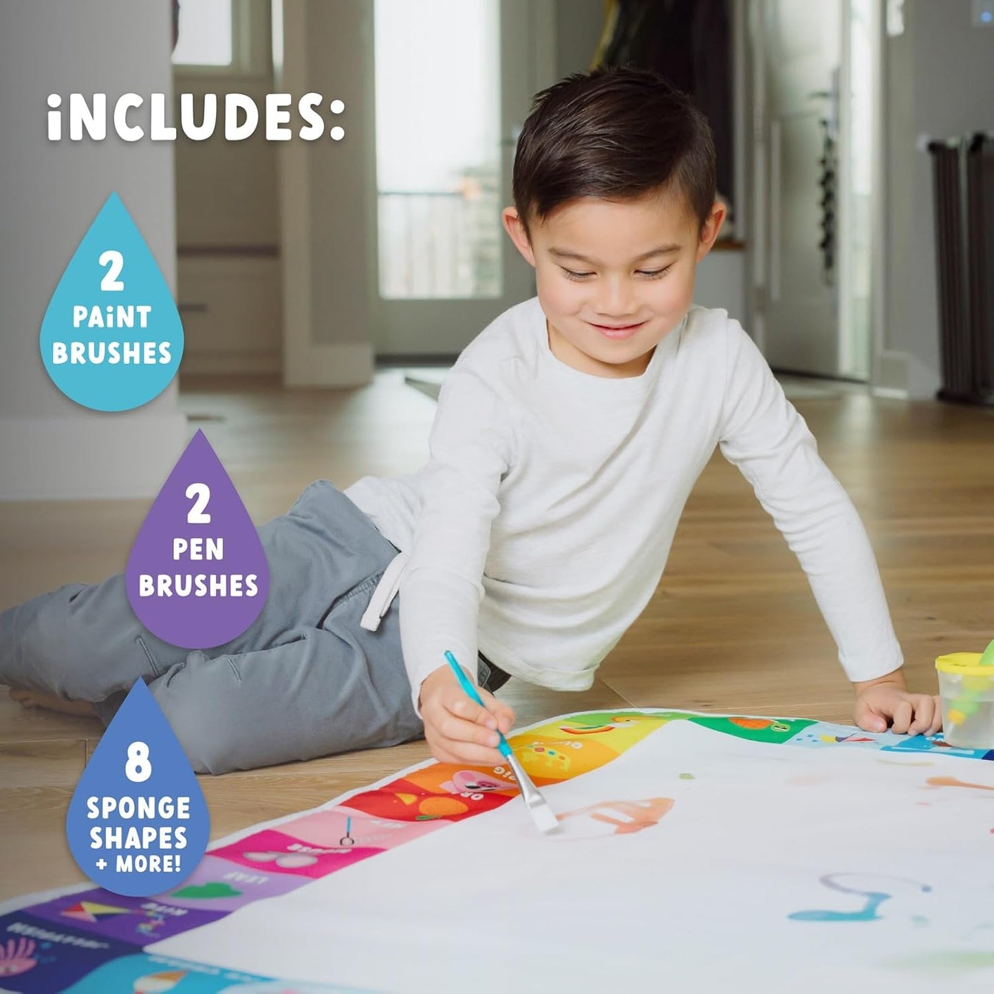 Jumbo Rainbow Water Doodle Mat
