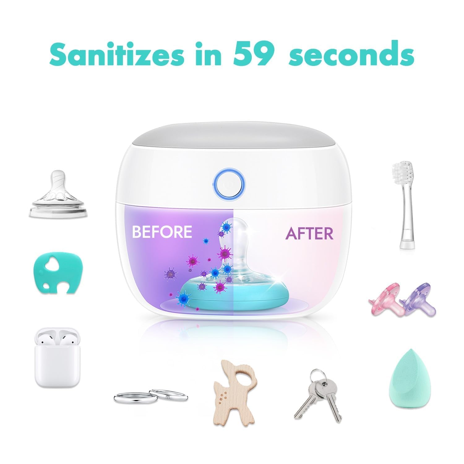 Portable UV Pacifier Sanitizer