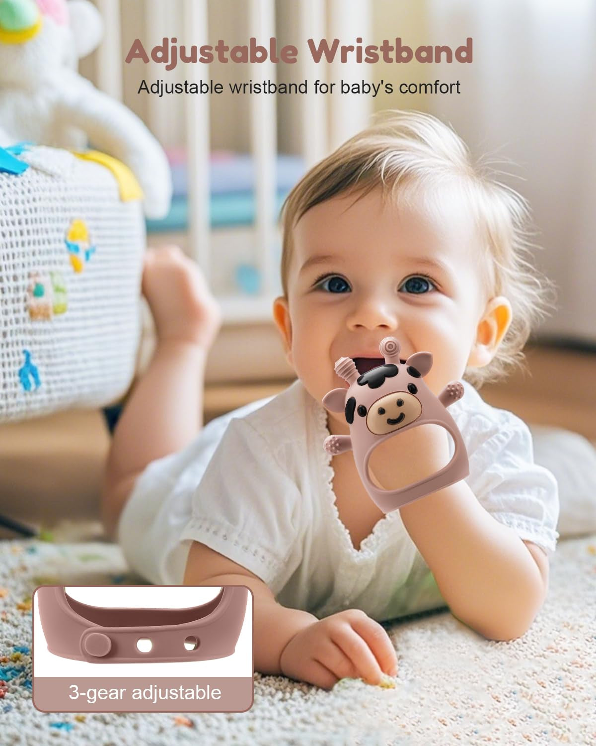 2-Pack Silicone Teething Mitten