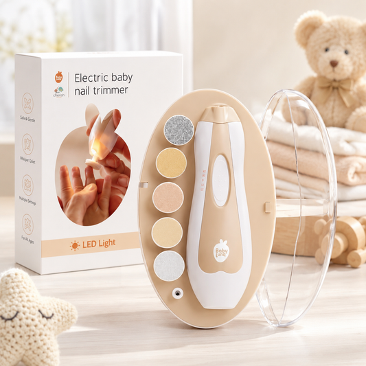 Safe & Gentle LED Electric Baby Nail Trimmer – Stress-Free Care