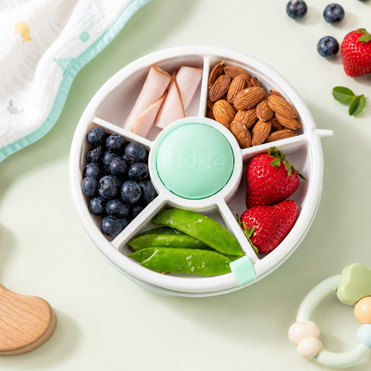 Spin & Snack: Interactive 5-Compartment Container