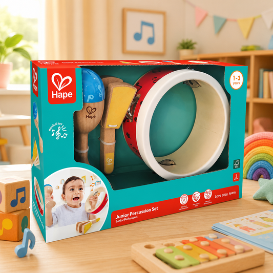 Junior Percussion Set – Wooden Musical Rhythm Toy