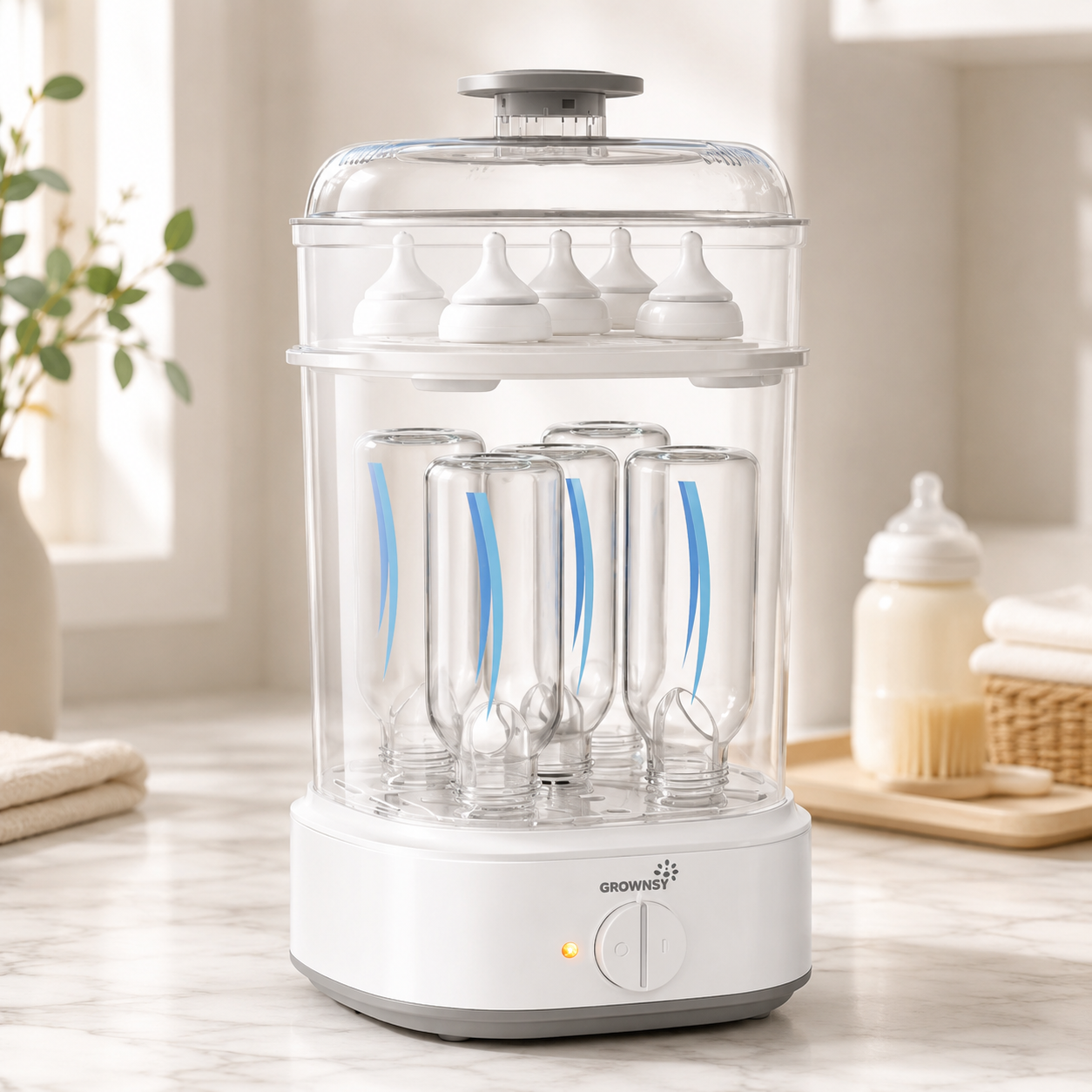 Premium Electric Baby Bottle Steam Sterilizer – Fast & BPA-Free