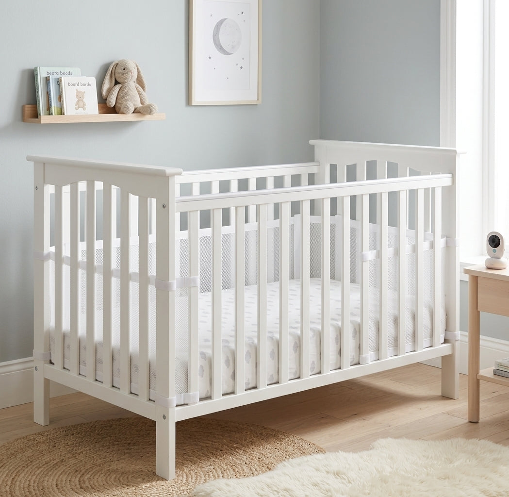Premium Breathable Mesh Crib Liner – A.C.T Technology for Ultimate Safety