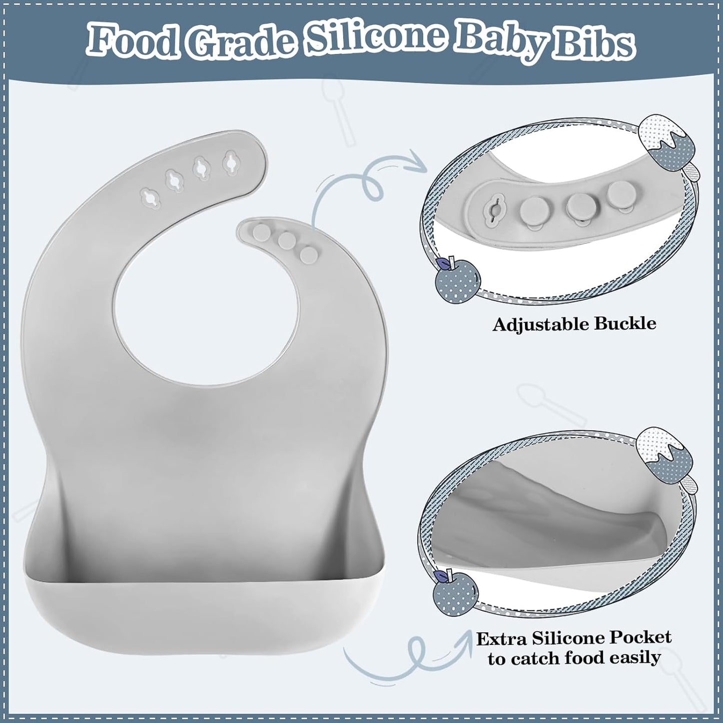Silicone Baby Feeding Set 10 Pcs