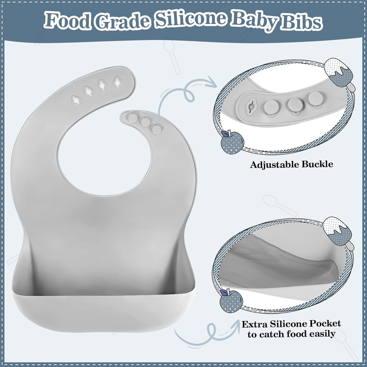 Silicone Baby Feeding Set 10 Pcs