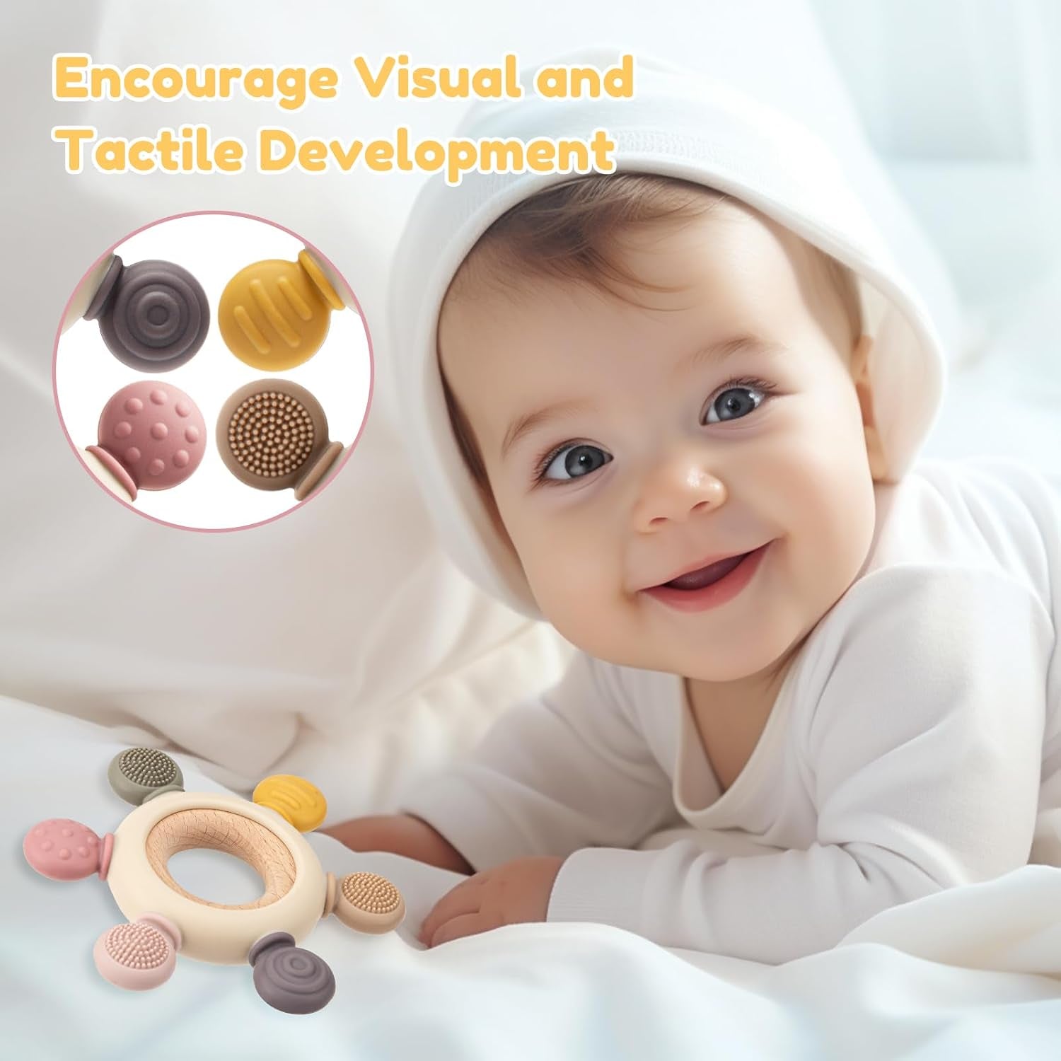 Baby Teething Toy - BPA Free Sensory