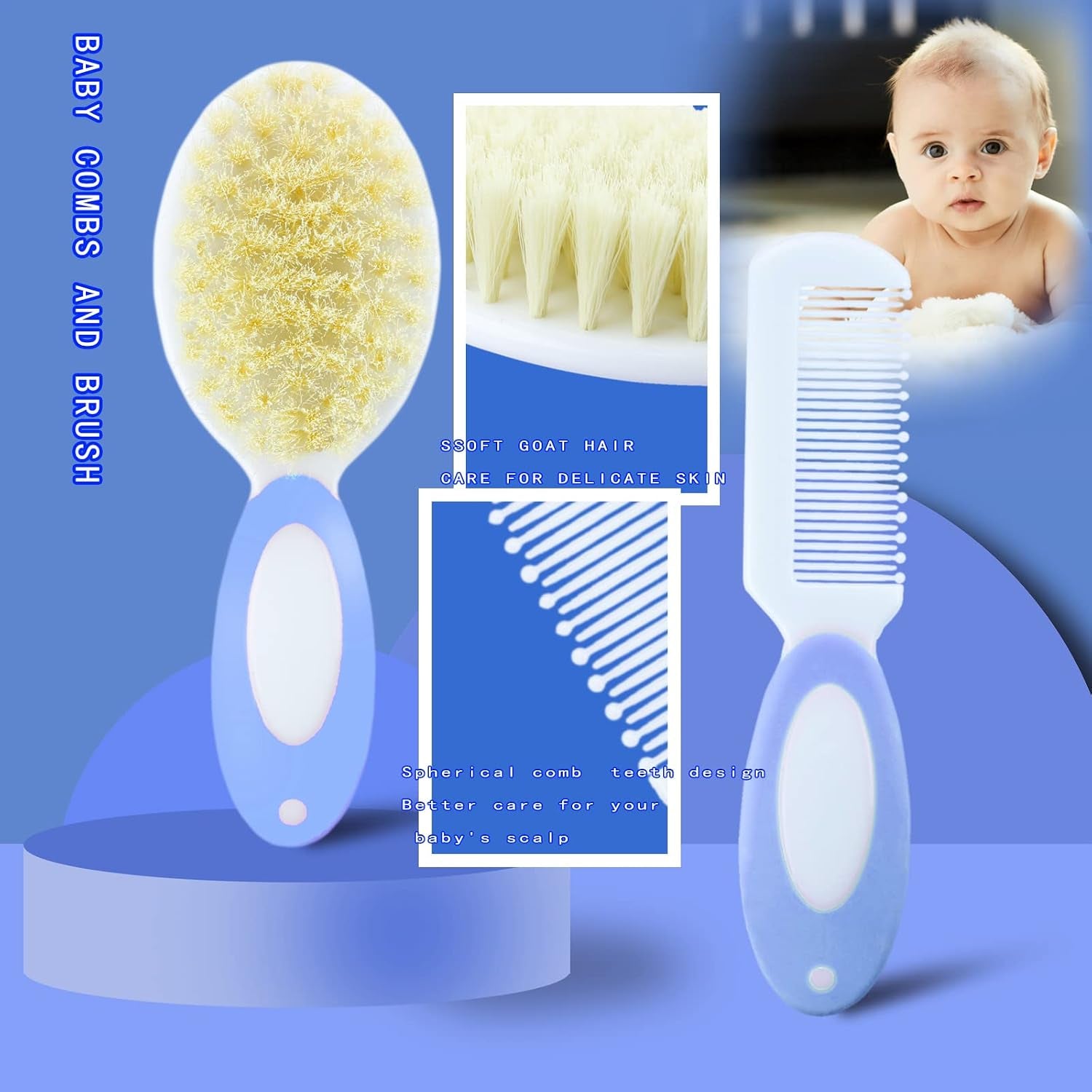 Baby Grooming Kit 10-In-1 (Blue)