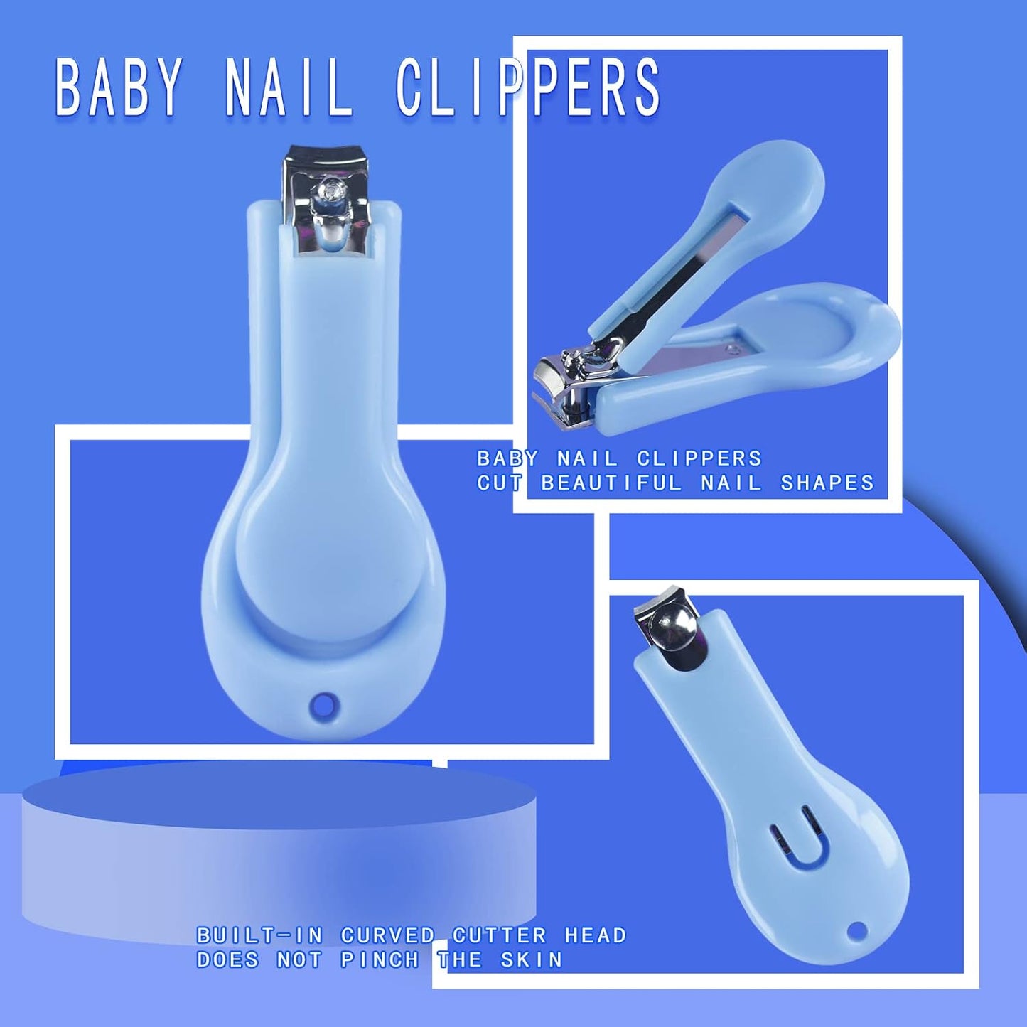 Baby Grooming Kit 10-In-1 (Blue)