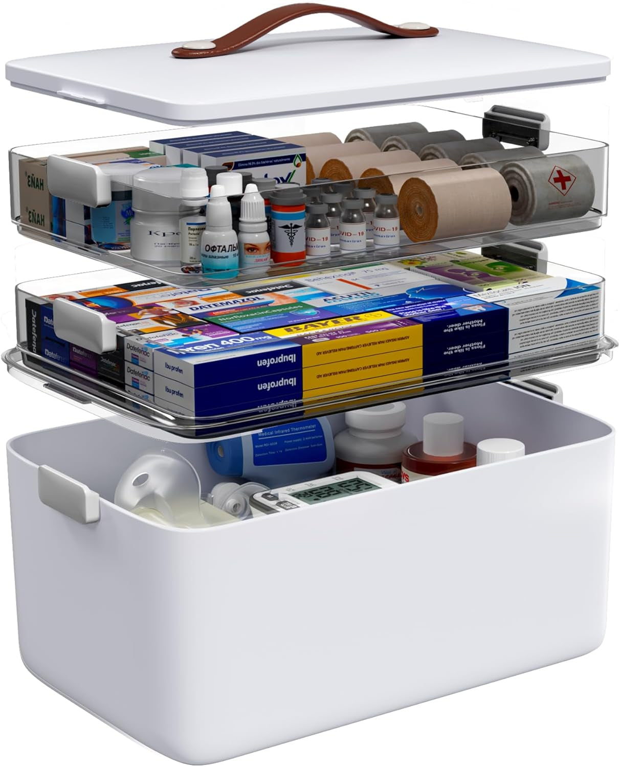 3-Tier Medicine Organizer Box