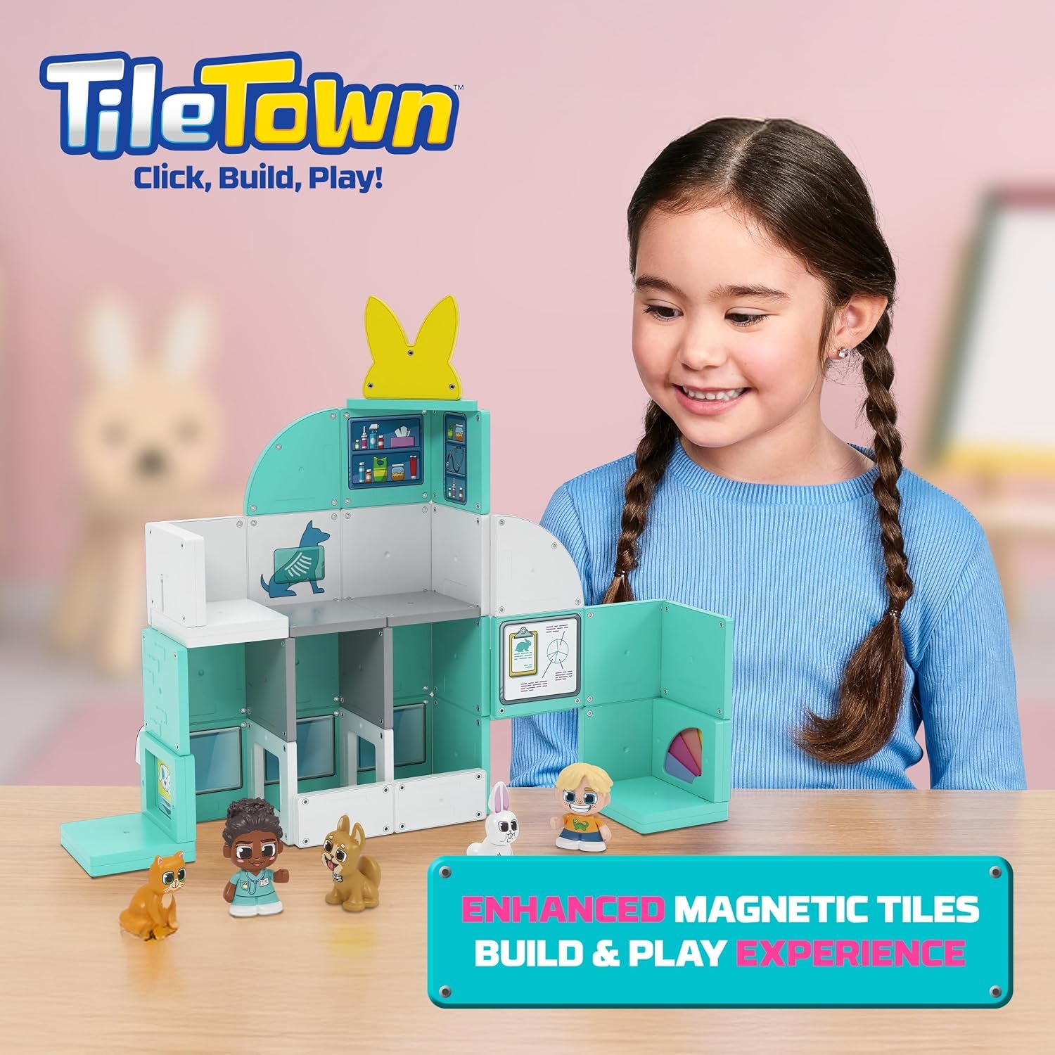 Pet Vet Magnetic Tiles Set