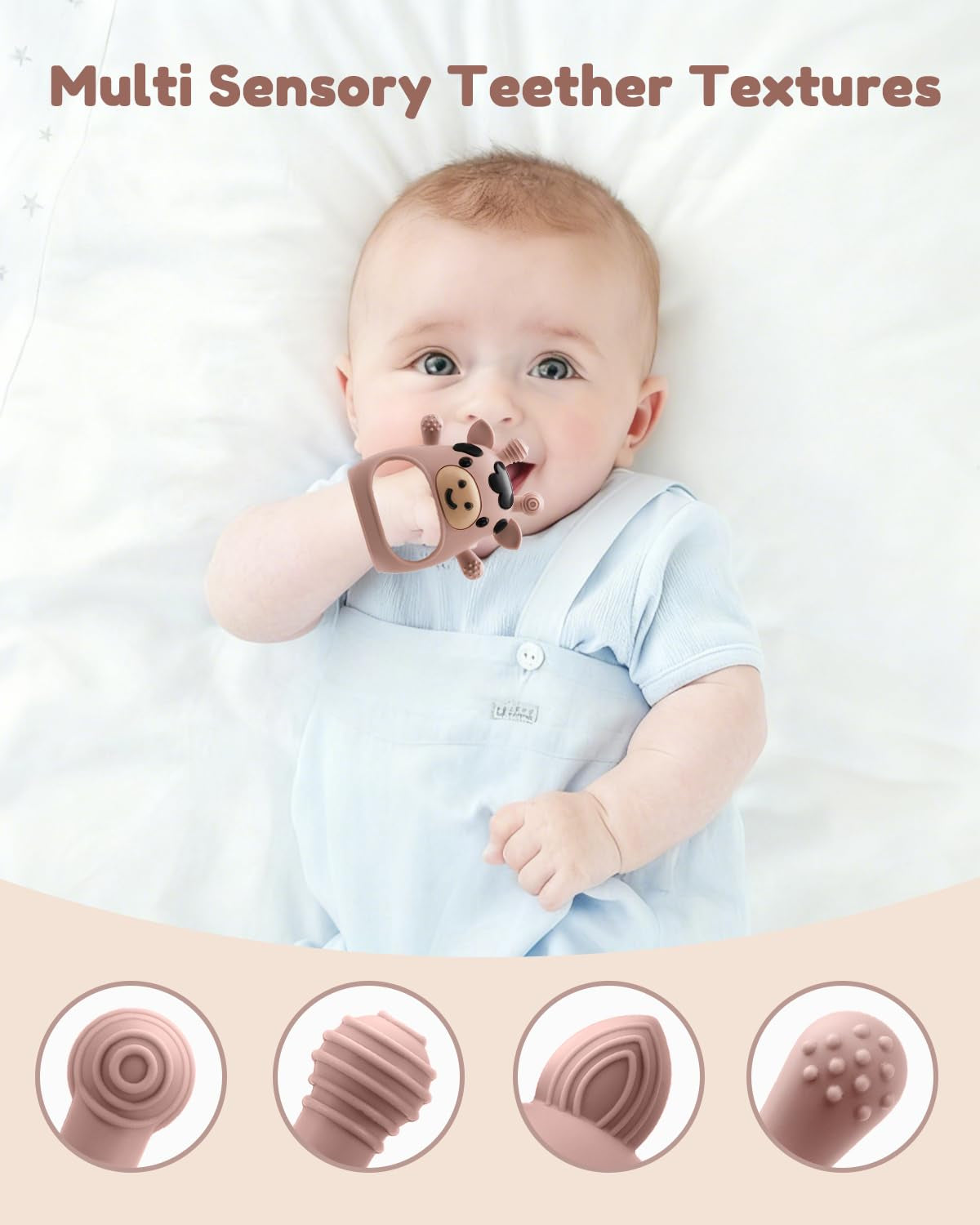 2-Pack Silicone Teething Mitten