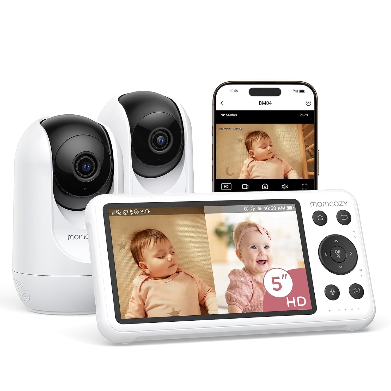 Smart Wifi Baby Monitor with Camera and Audio