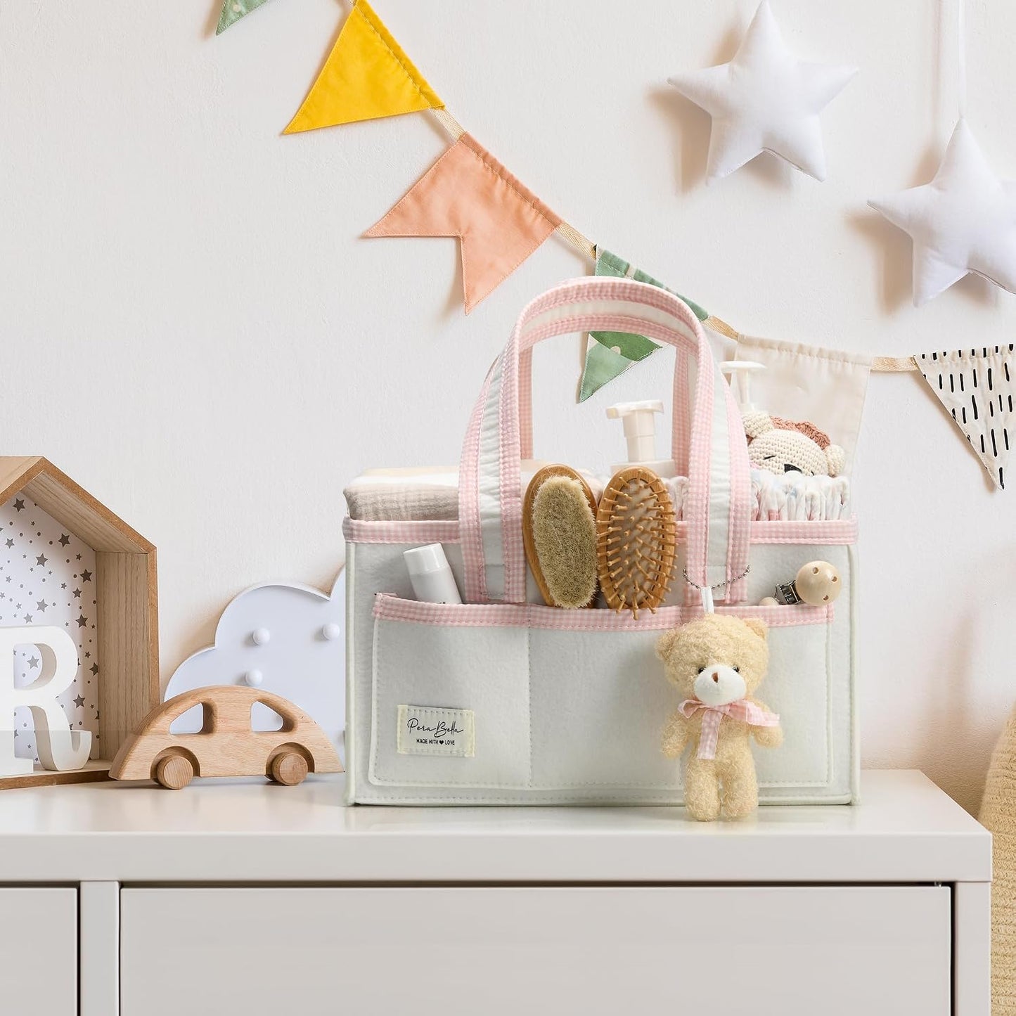 Felt Diaper Caddy Organizer