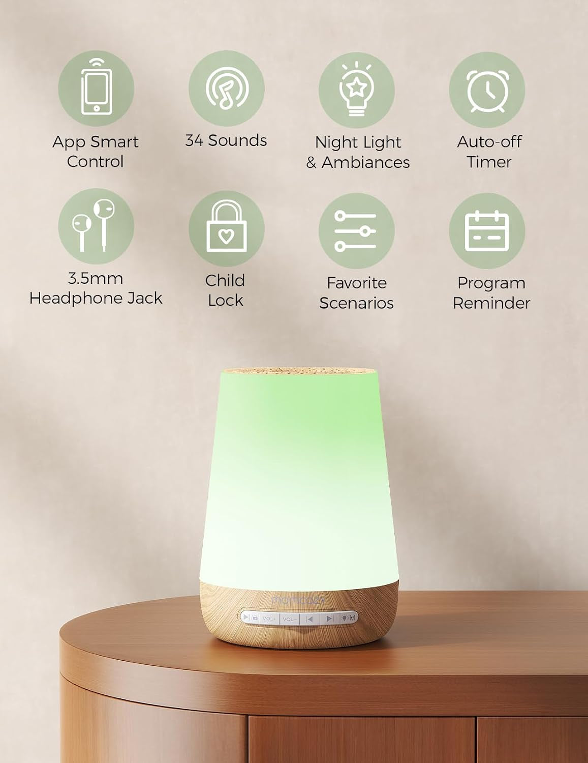 Smart White Noise Machine App Control