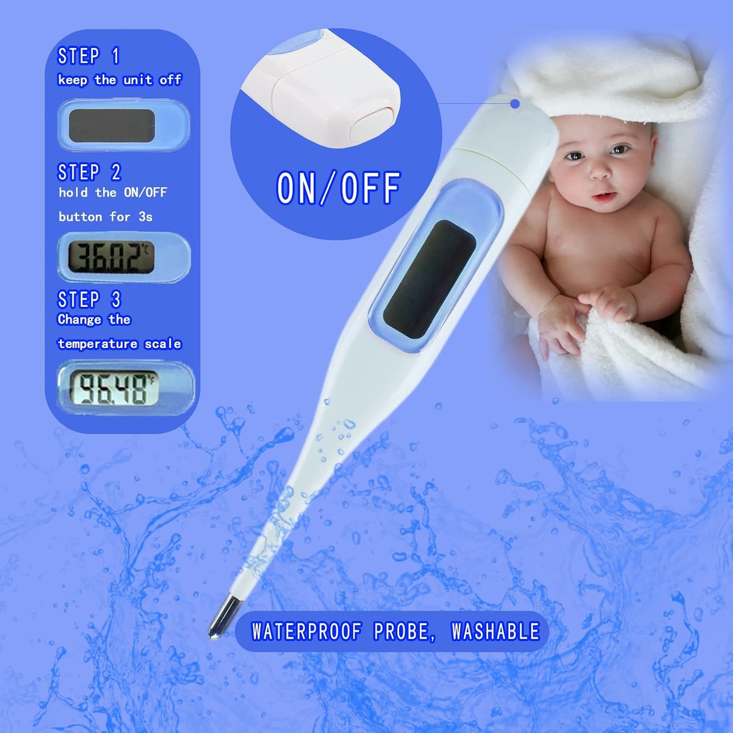 Baby Grooming Kit 10-In-1 (Blue)