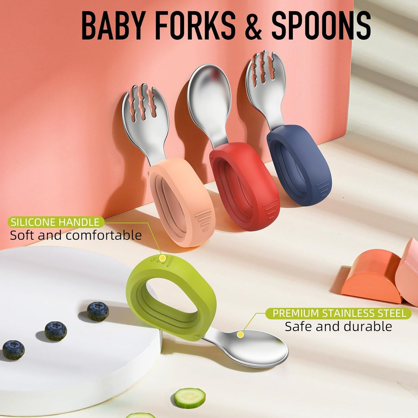 Lillycare Toddler Self-Feeding Utensil Set