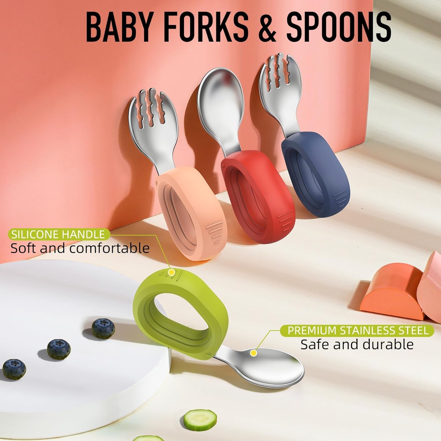 Lillycare Toddler Self-Feeding Utensil Set