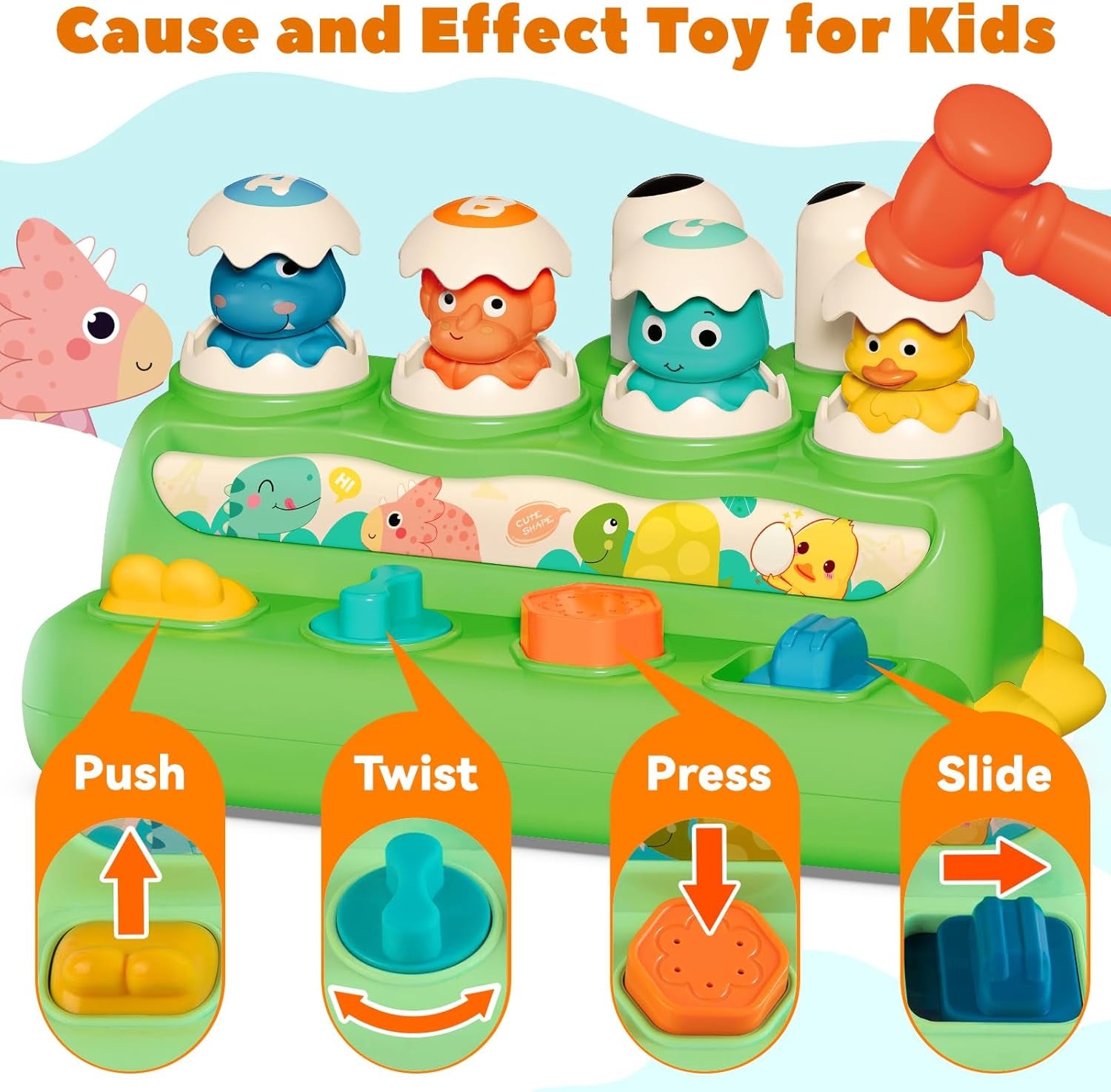 Interactive Cause and Effect Pop-Up Toy