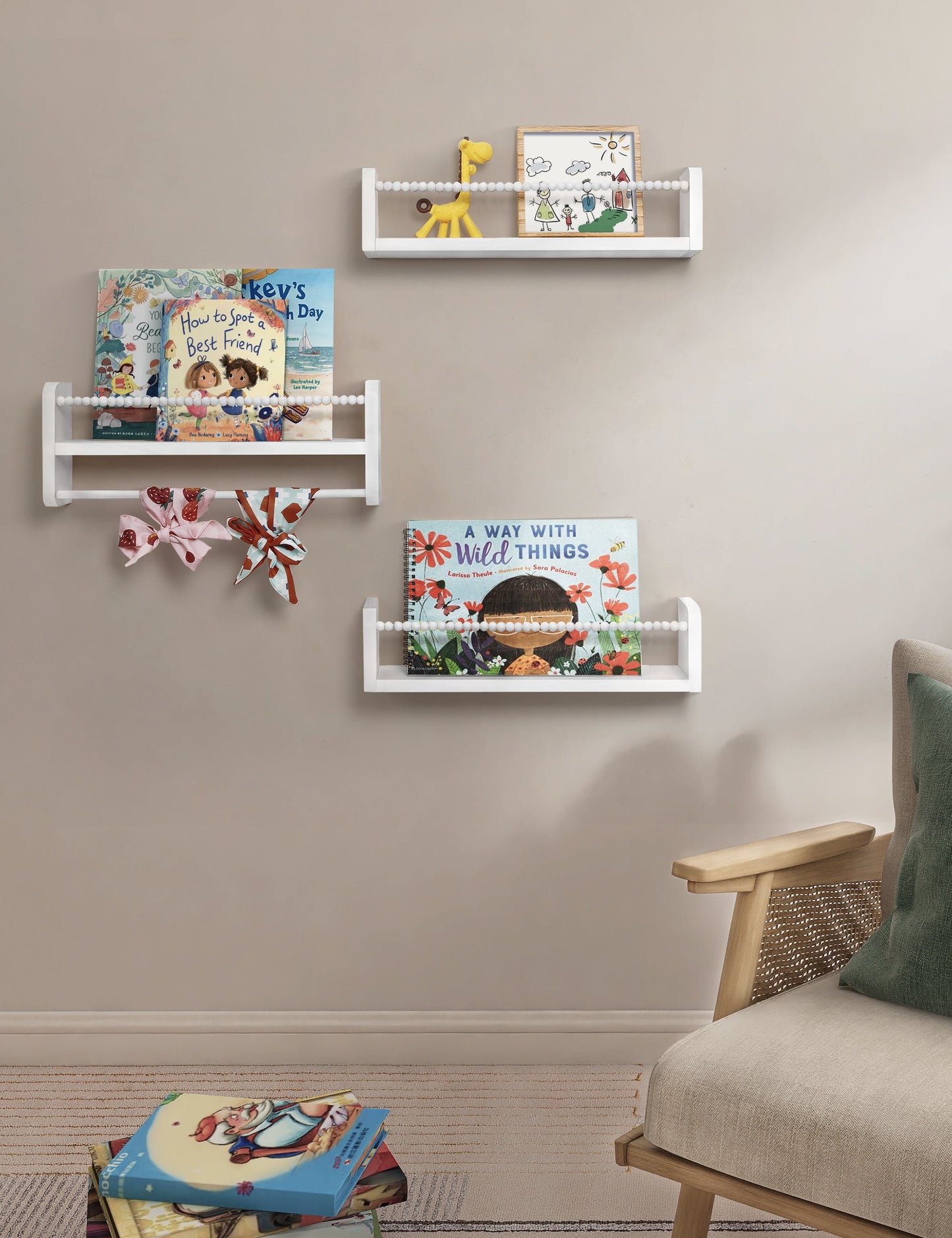 Nursery Floating Shelves Set of 3
