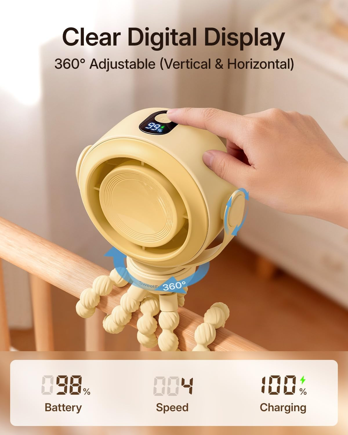 Portable Stroller Fan