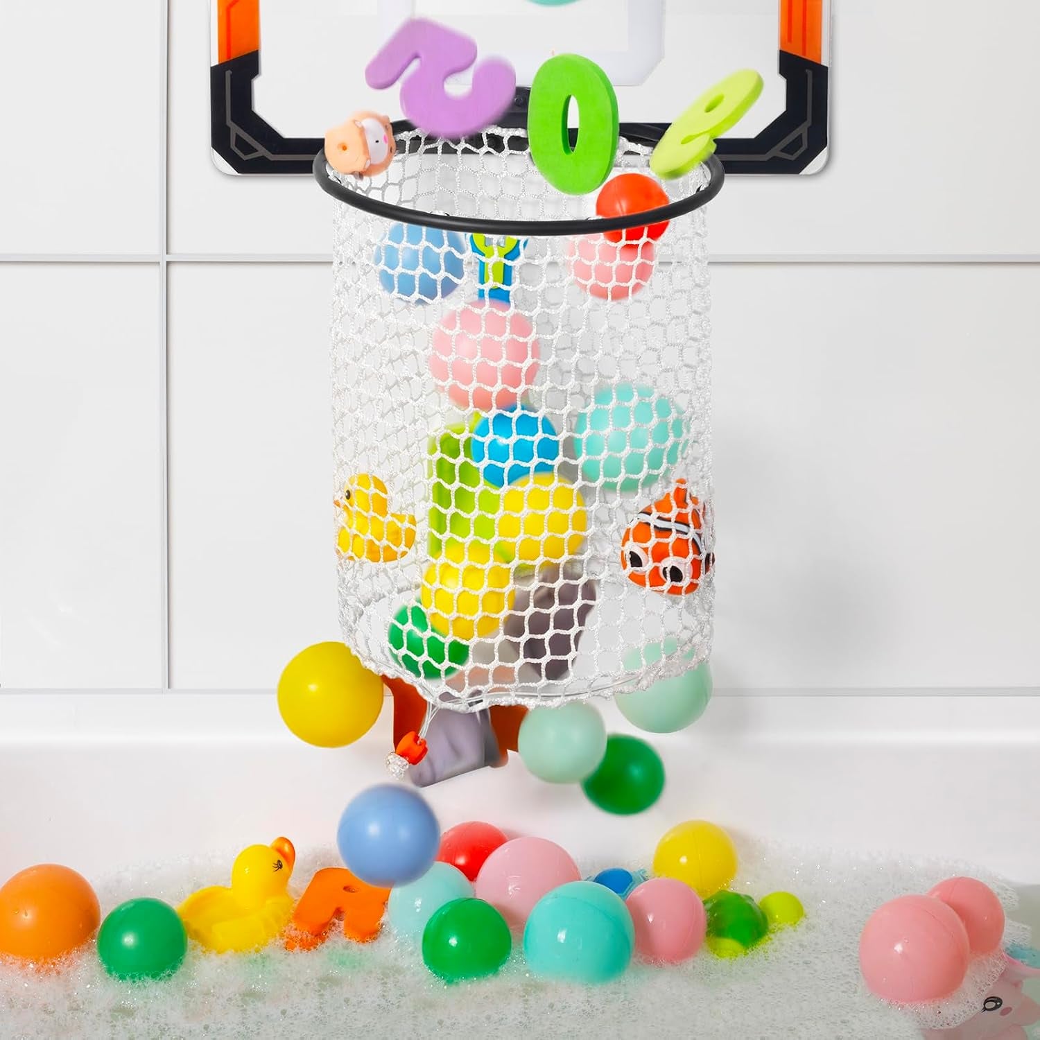 Bath Toy Storage Organizer with Suction Cups